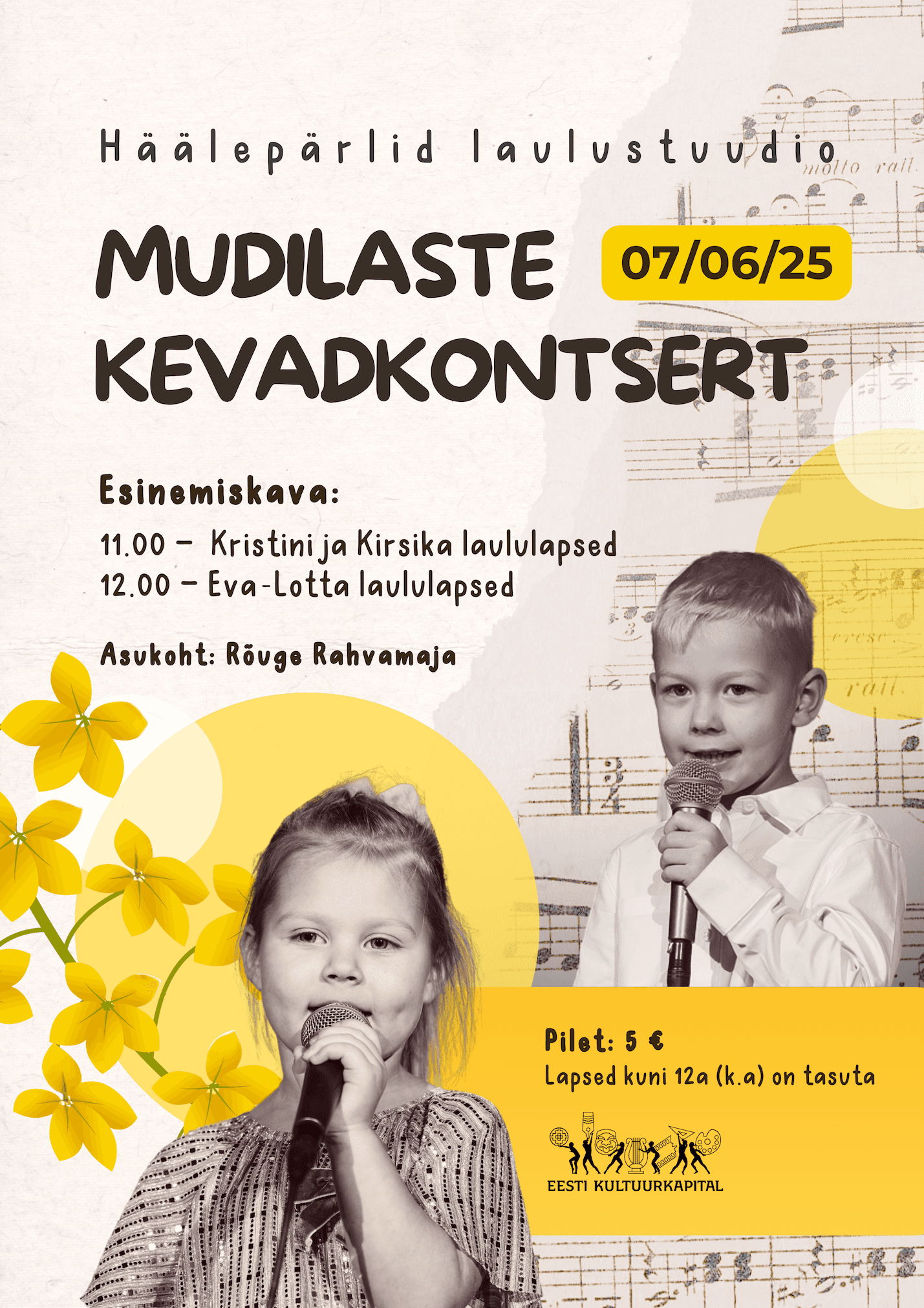Mudilaste kontsert plakat
